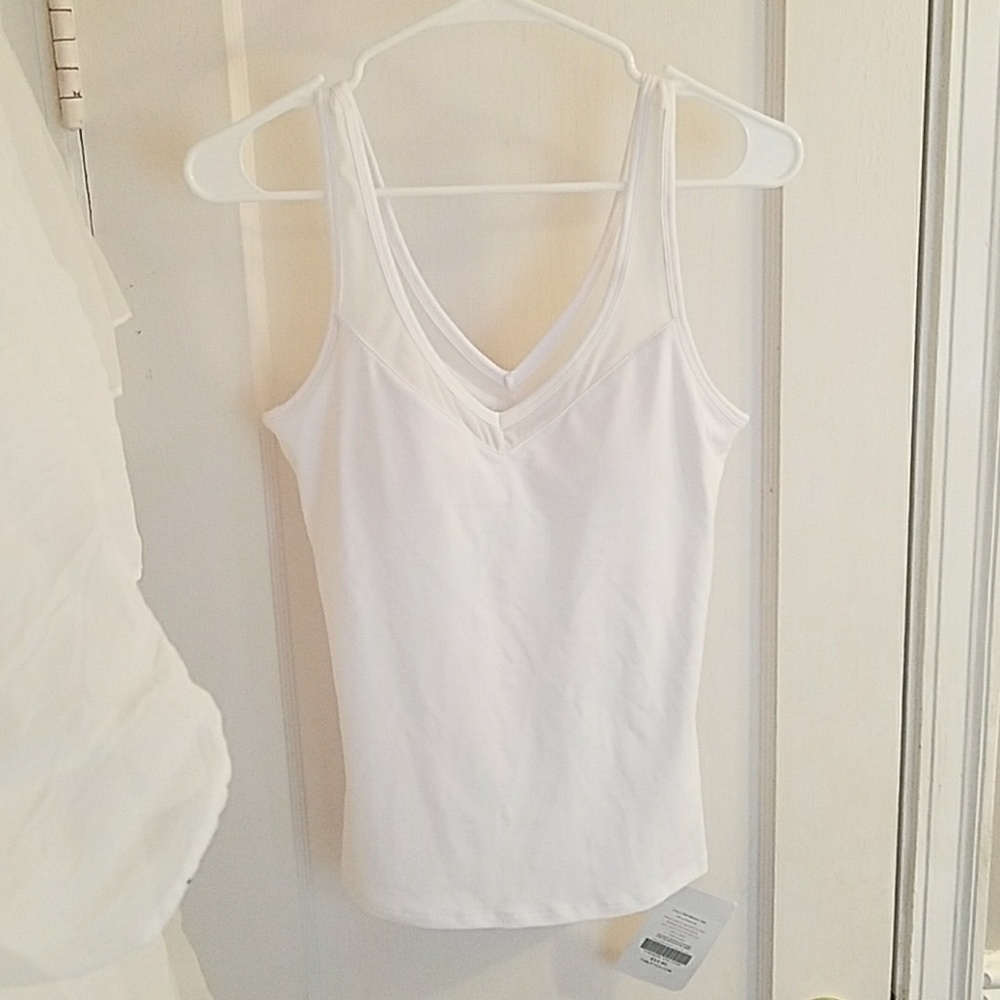 White Athletic Tank